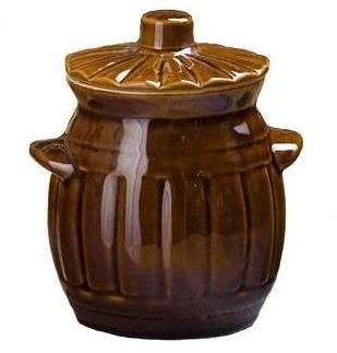 DuraHome Keramický soudek s poklicí 1,2 l