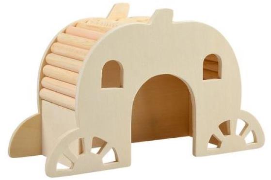 DUVO+ Drevený domček/most S 15 × 7 × 9 cm