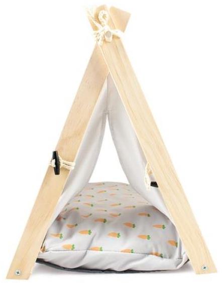 DUVO+ Stan pre drobné hlodavce 35 × 41 × 43,5 cm s mrkvovým motívom