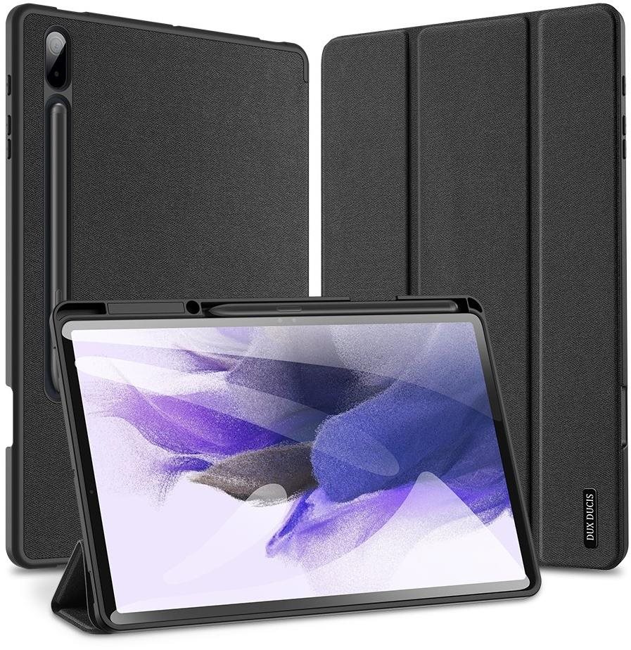 Dux Ducis Domo puzdro na Samsung Galaxy Tab S7 FE/Tab S7 Plus/Tab S8 Plus, čierne