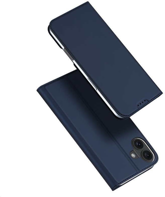 Dux Ducis Skin Pro flipové kožené puzdro na iPhone 16 Blue