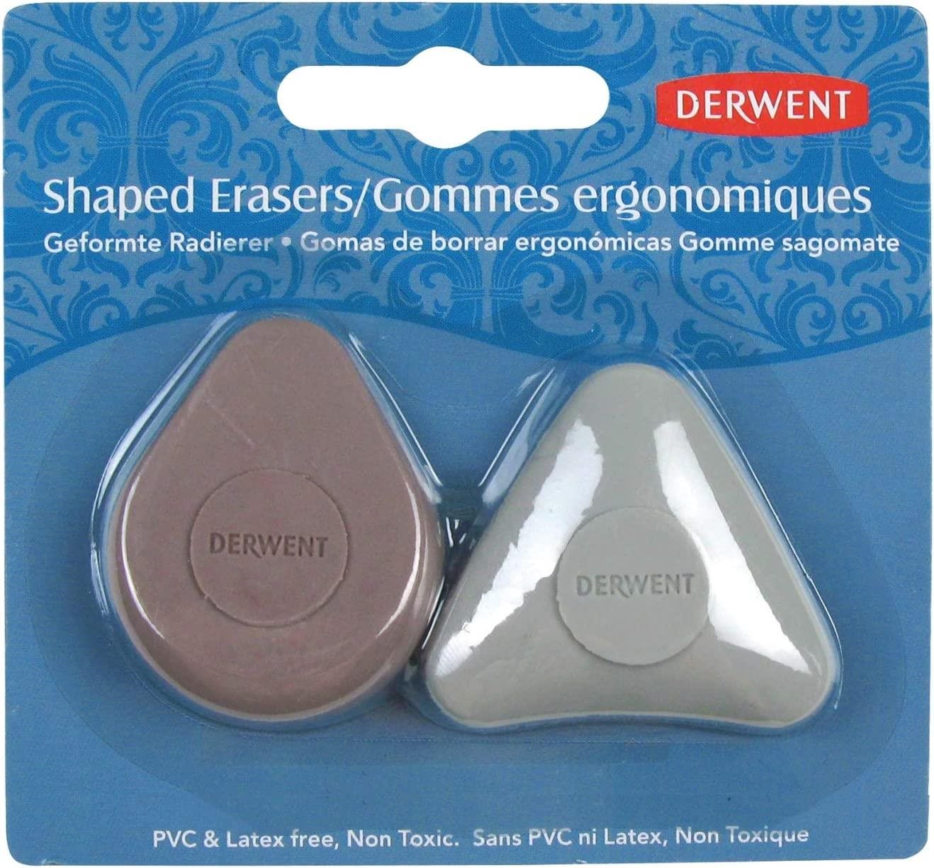 DERWENT Shaped Erasers – balenie 2 ks