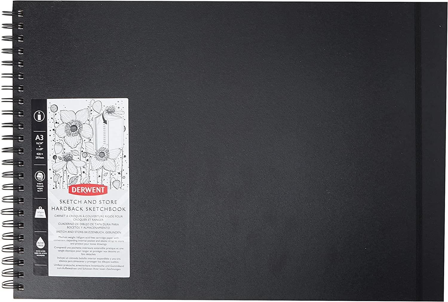 DERWENT Sketch & Store A3/56 listov/165 g/m2