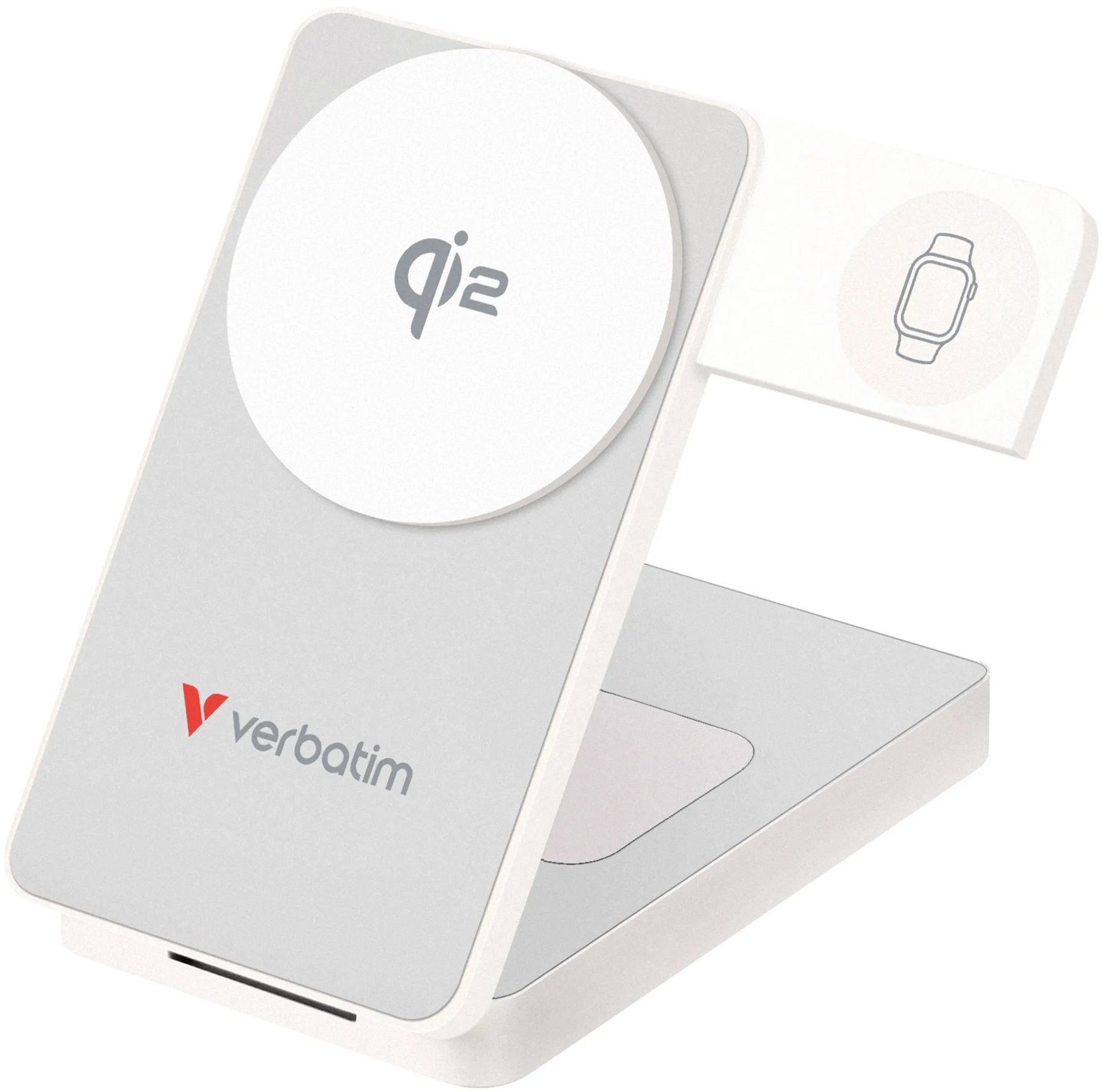 VERBATIM Charge 'n' Go 3 v 1 Qi2 Power Bank 10000 mAh biely