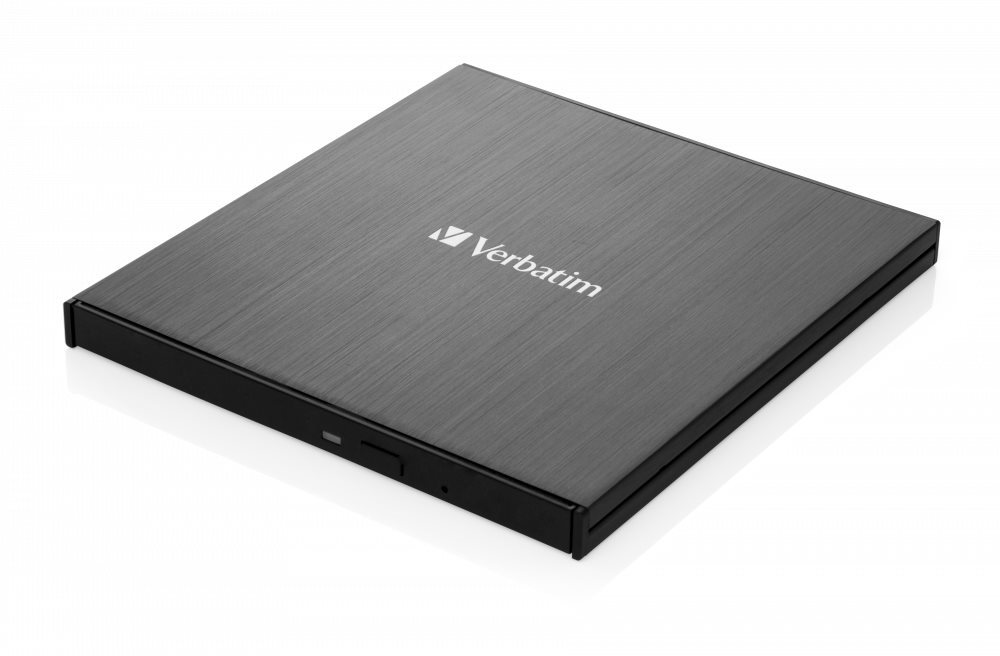 VERBATIM CD/DVD Slimline USB-C, čierna
