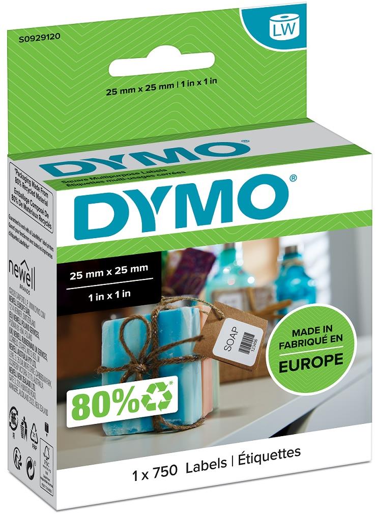 Dymo LabelWriter štítky 25 × 25 mm, 750 ks