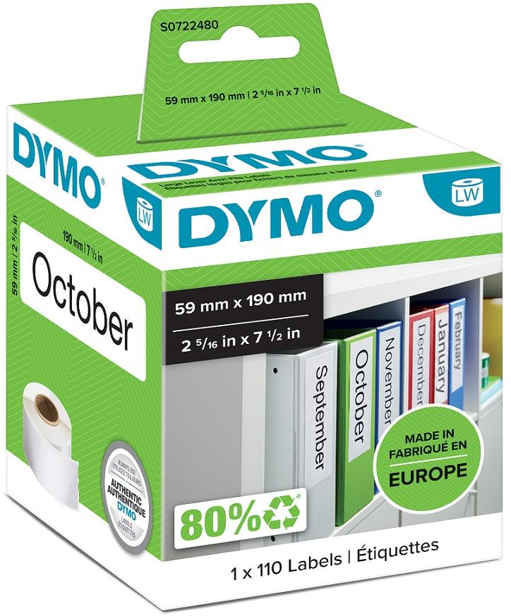 Dymo LabelWriter štítky 190 × 59 mm, 110 ks