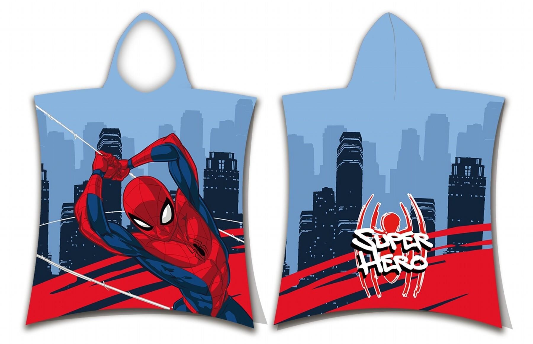 Jerry Fabrics Pončo Spiderman Super hero 50 × 115 cm