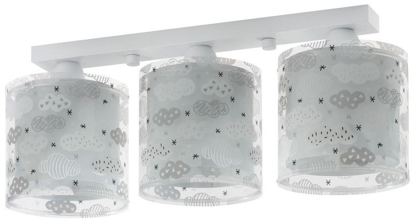Dalber D-41413E – Detské stropné svietidlo CLOUDS 3× E27/60 W/230 V