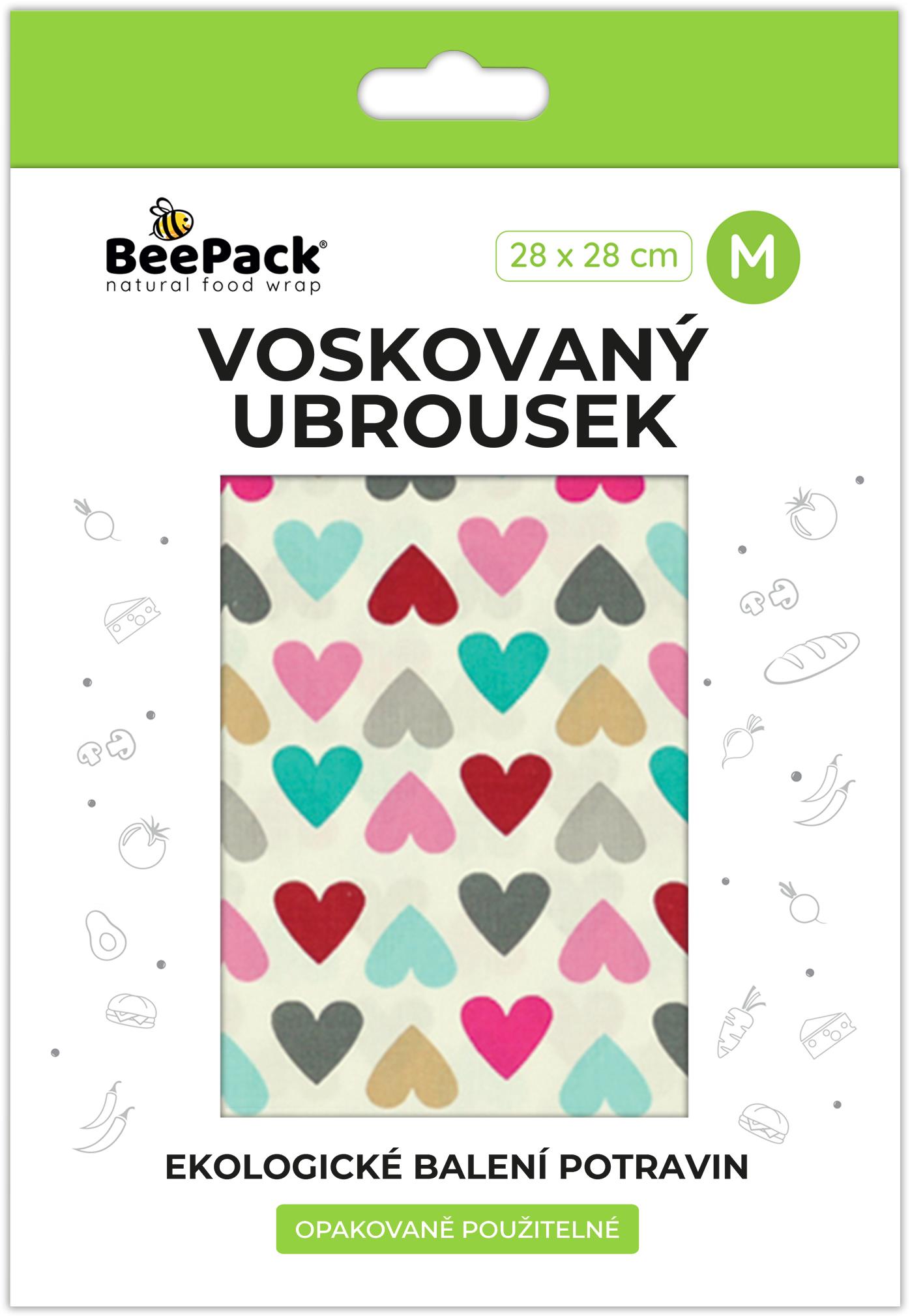 BEEPACK Voskovaný obrúsok Srdce, M