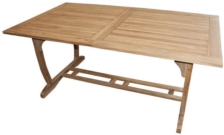 DOPPLER Stôl záhradný, rozkladací TECTONA 180/240 × 100 cm
