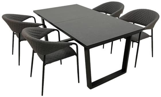 DOPPLER Súprava záhradného nábytku LIVORNO MELIA LIKATEX 4 + 1