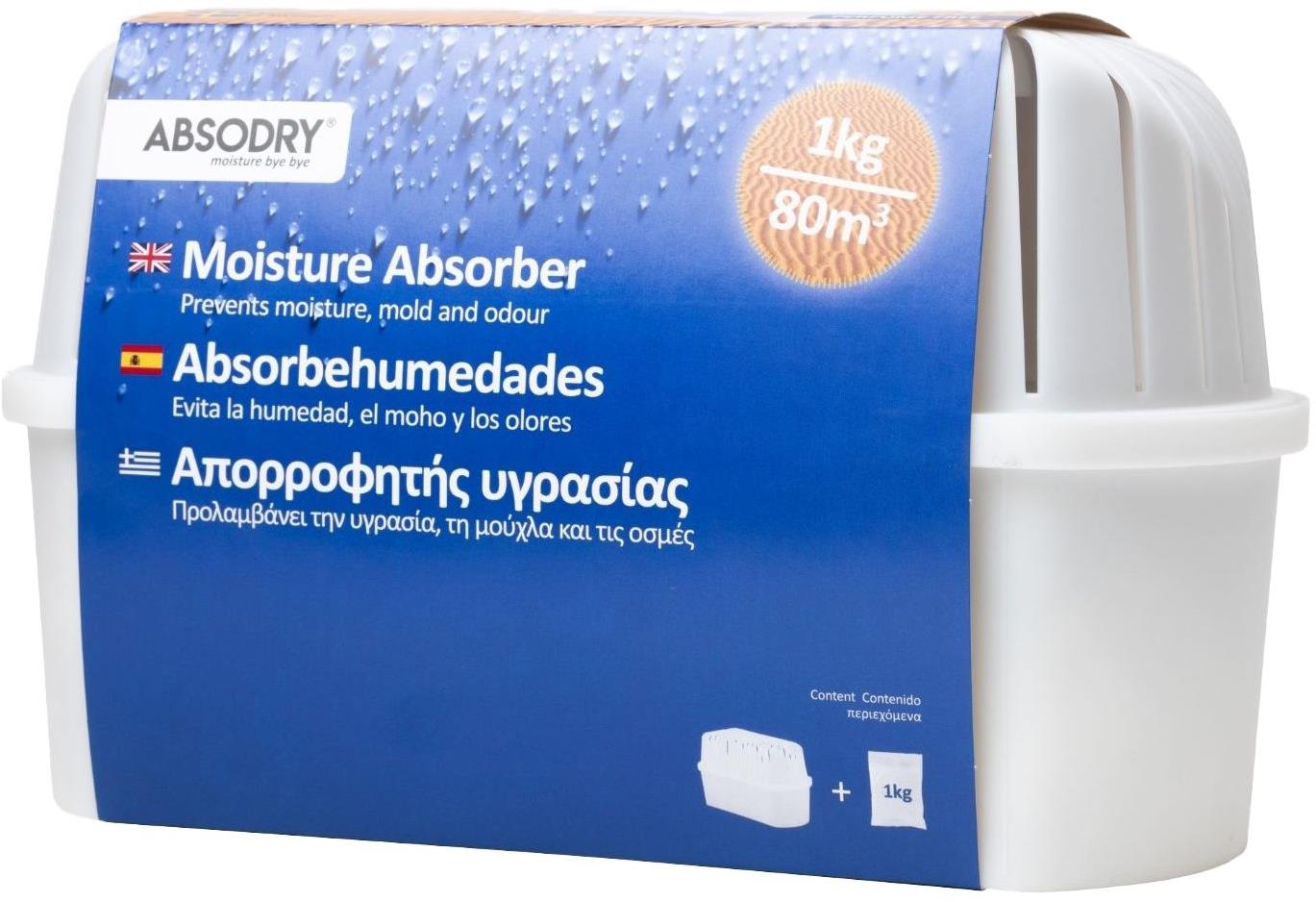 Absodry by Torrbollen BIG pohlcovač vlhkosti pre miestnosť do 80 m3, 1000 g