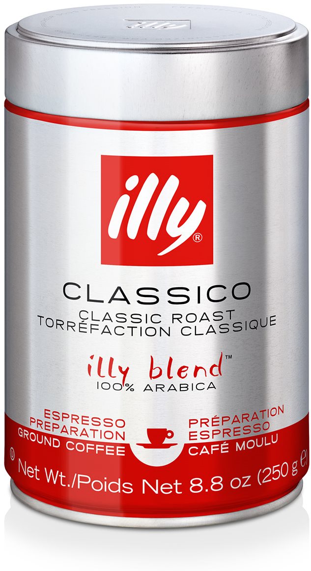 Mletá káva illy 250 g CLASSICO