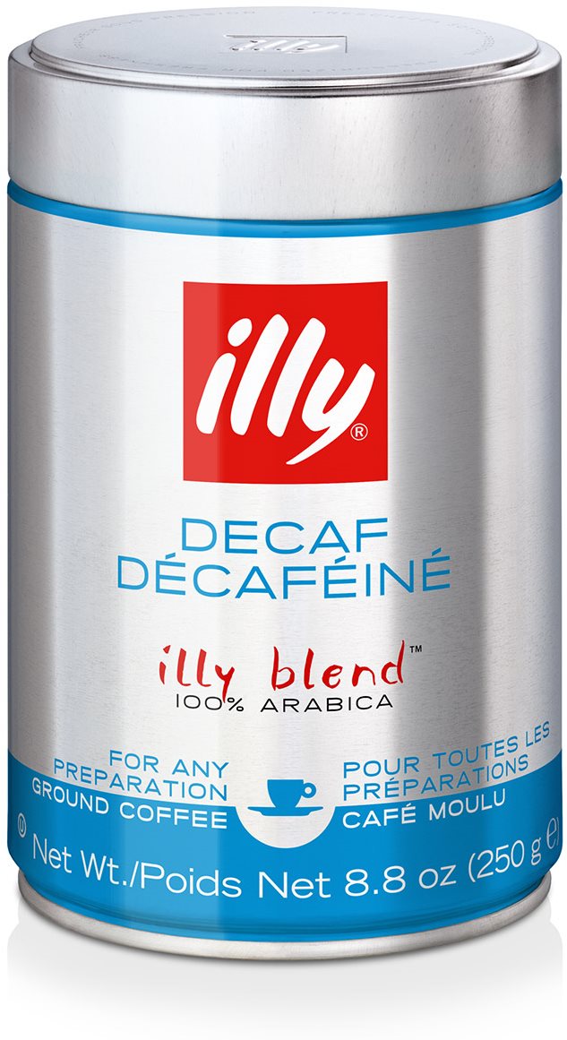 Mletá káva illy 250 g bez kofeínu