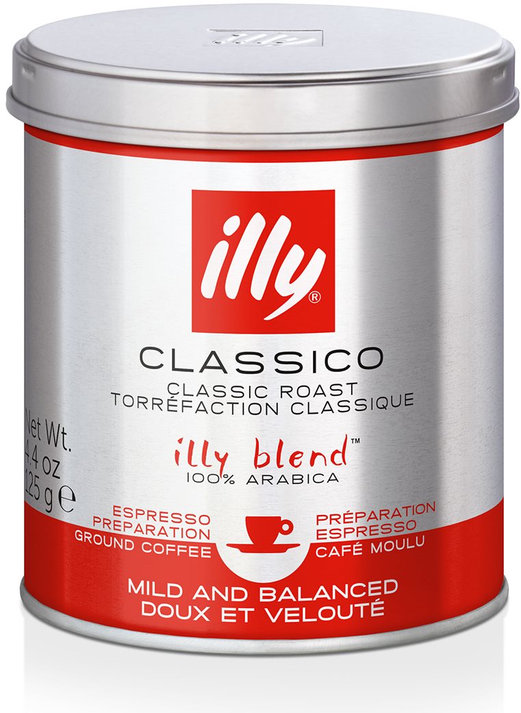 Mletá káva illy, 125 g CLASSICO