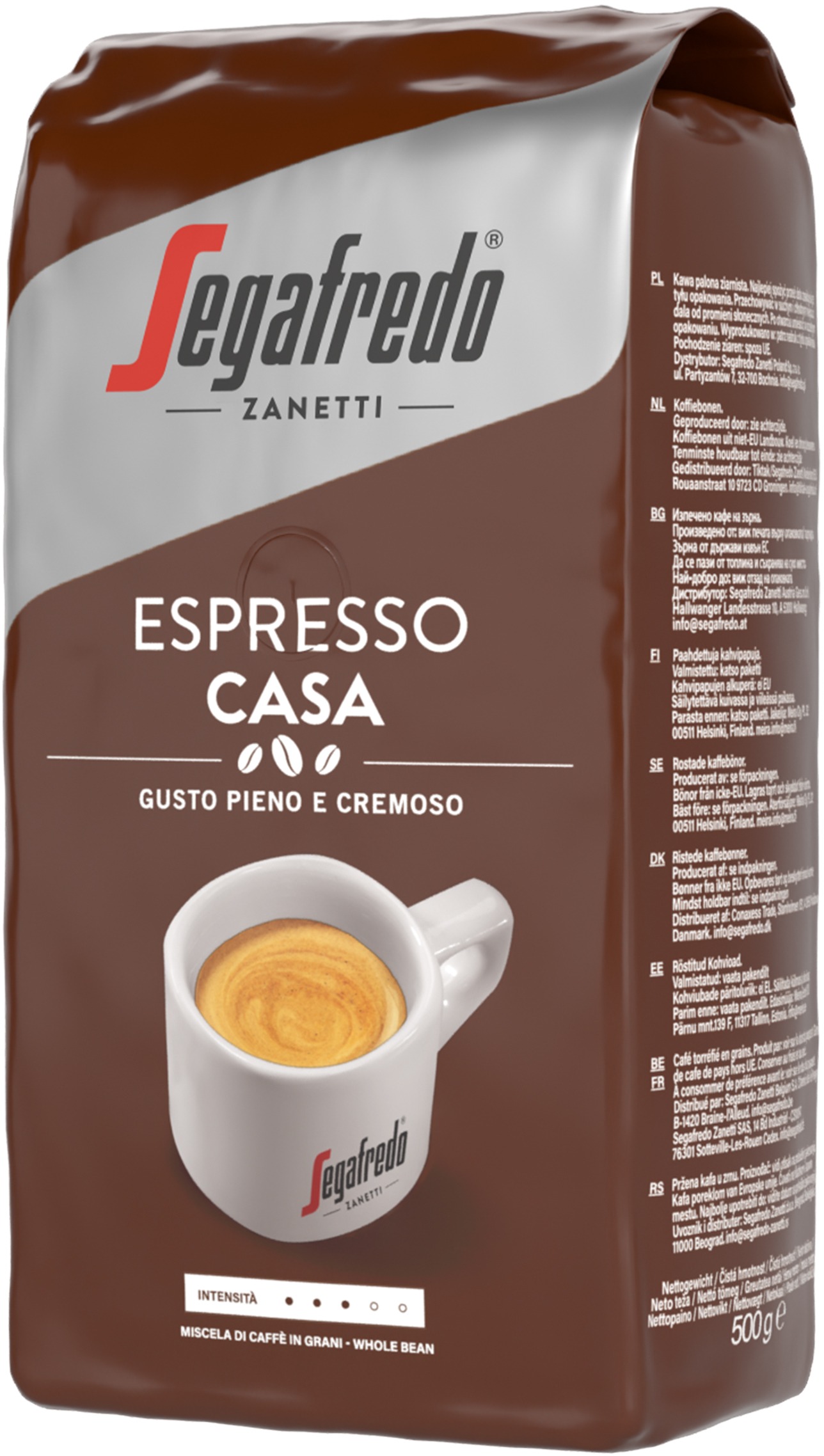 SEGAFREDO ESPRESSO CASA zrnková, 500 g
