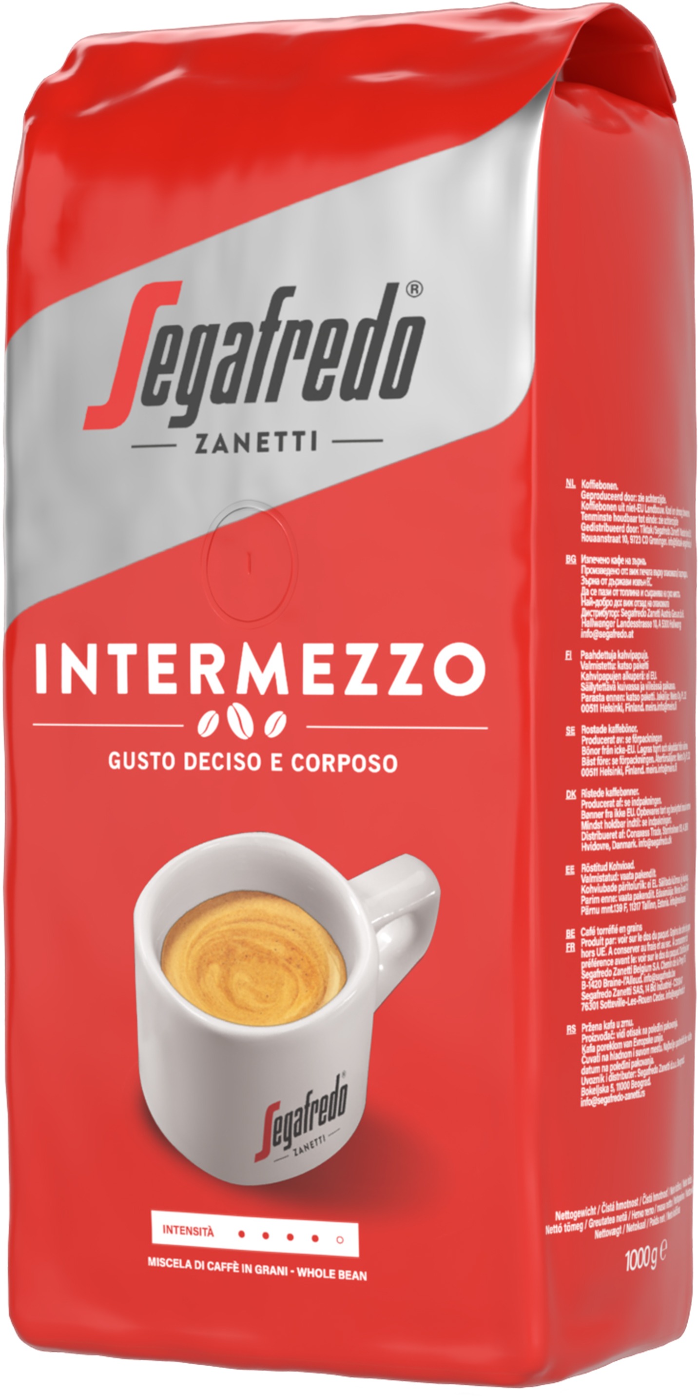 Segafredo Intermezzo, zrnková, 1 000 g