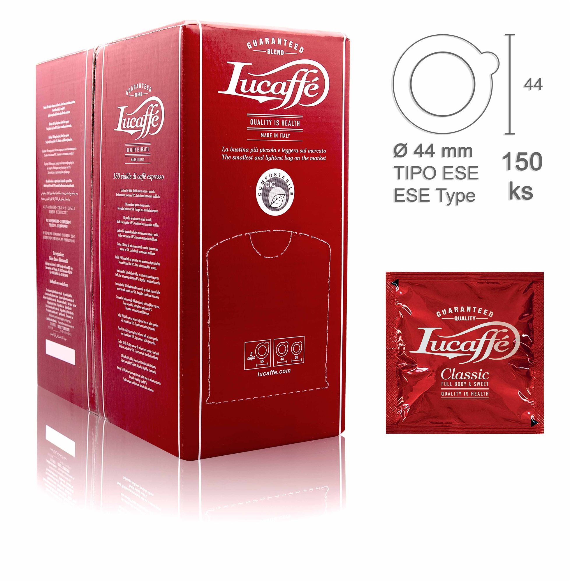 Lucaffé Classic, E.S.E. pody, 150 ks