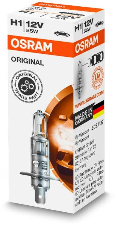 OSRAM H1 Original, 12V, 55W, P14, 5s
