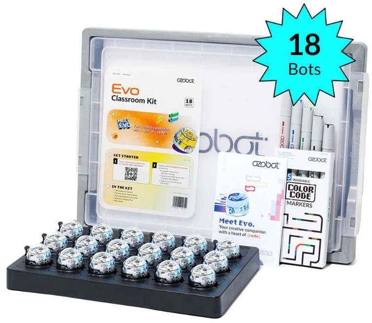 OZOBOT EVO – školská súprava, 18 ks
