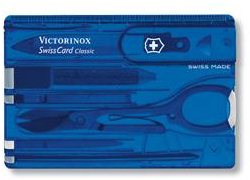 VICTORINOX Swiss Card Classic Translucent modrý