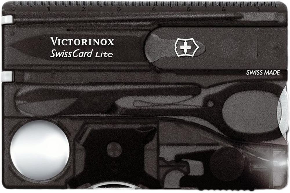VICTORINOX Swiss Card Lite Translucent čierny