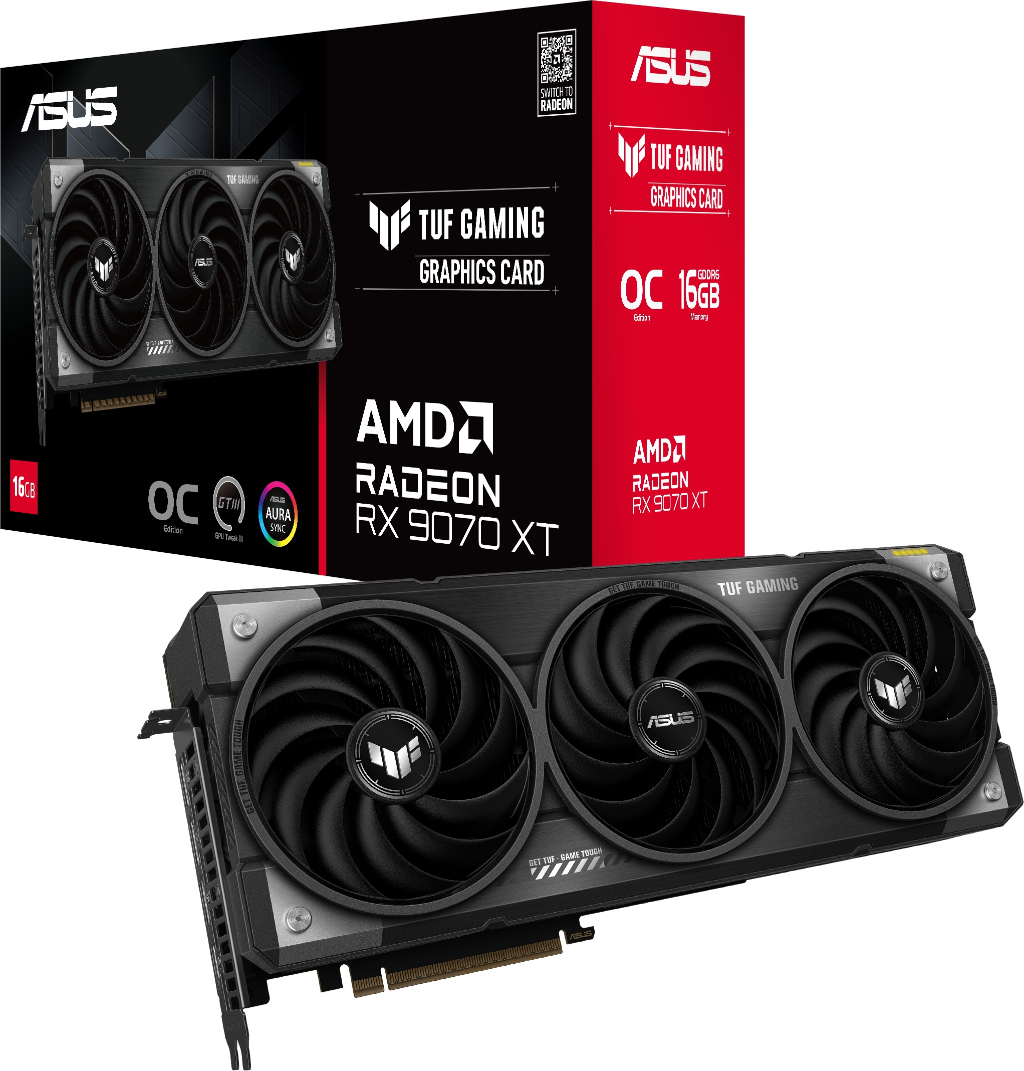 ASUS TUF Radeon RX 9070 XT O16G GAMING
