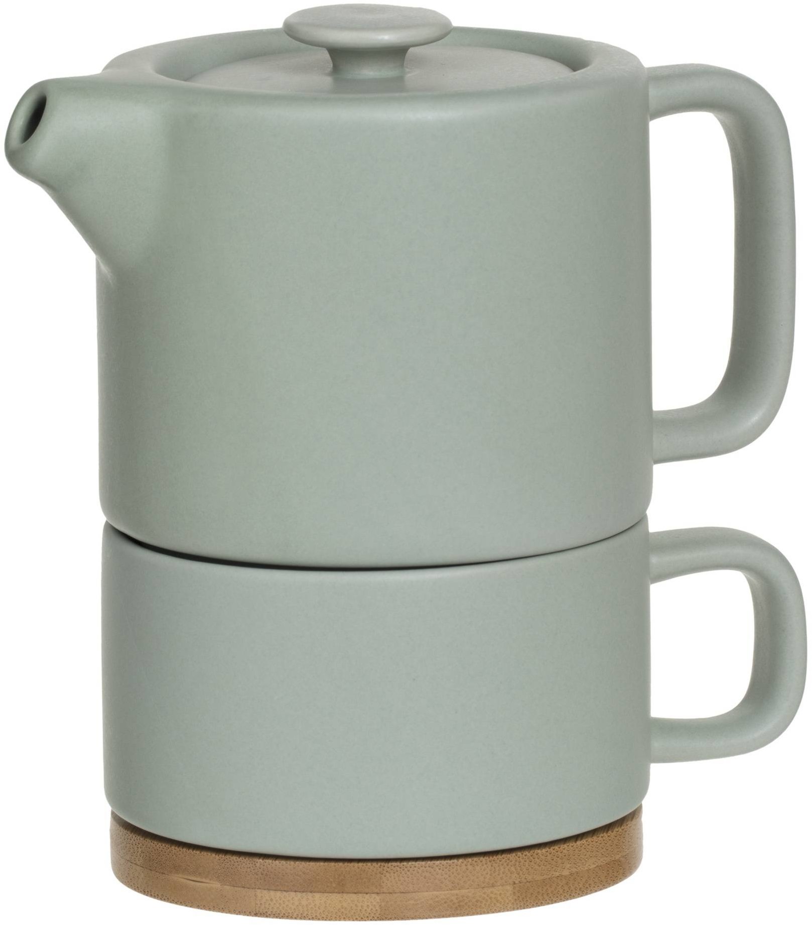 Secret de Gourmet Kanvička na čaj so šálkou Nature, 400 + 250 ml, farba mäty