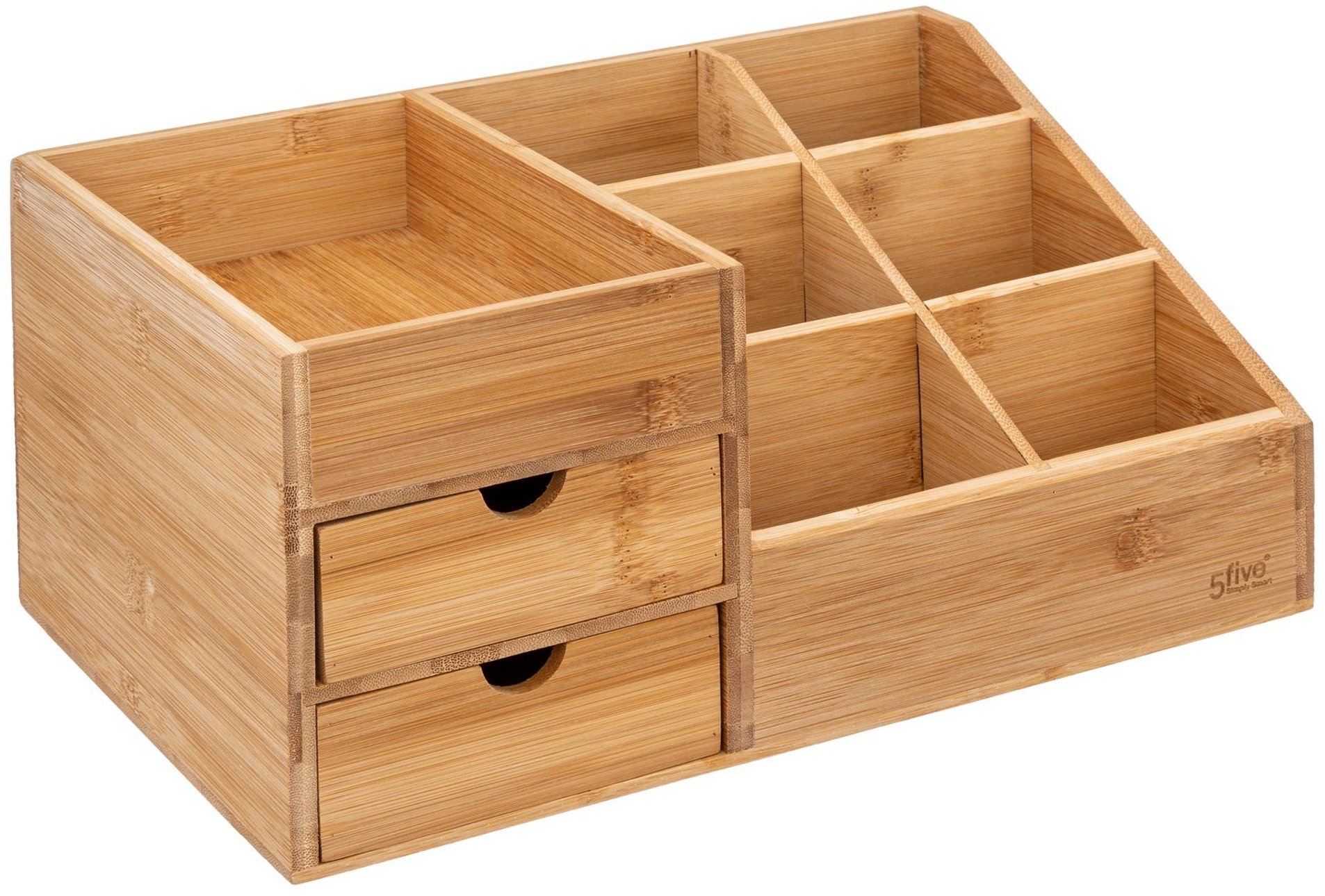 5five Simply Smart Organizér na kozmetiku, bambusový, 3 zásuvky