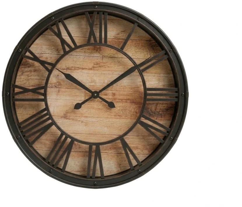 SCENA LIVING Nástěnné hodiny Aron v industriálním stylu, průměr 39 cm