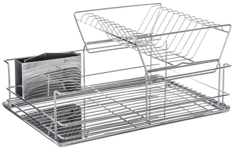 5five Simply Smart Odkapávač na nádobí dvoupatrový, nerezová ocel, 47 × 24 × 32