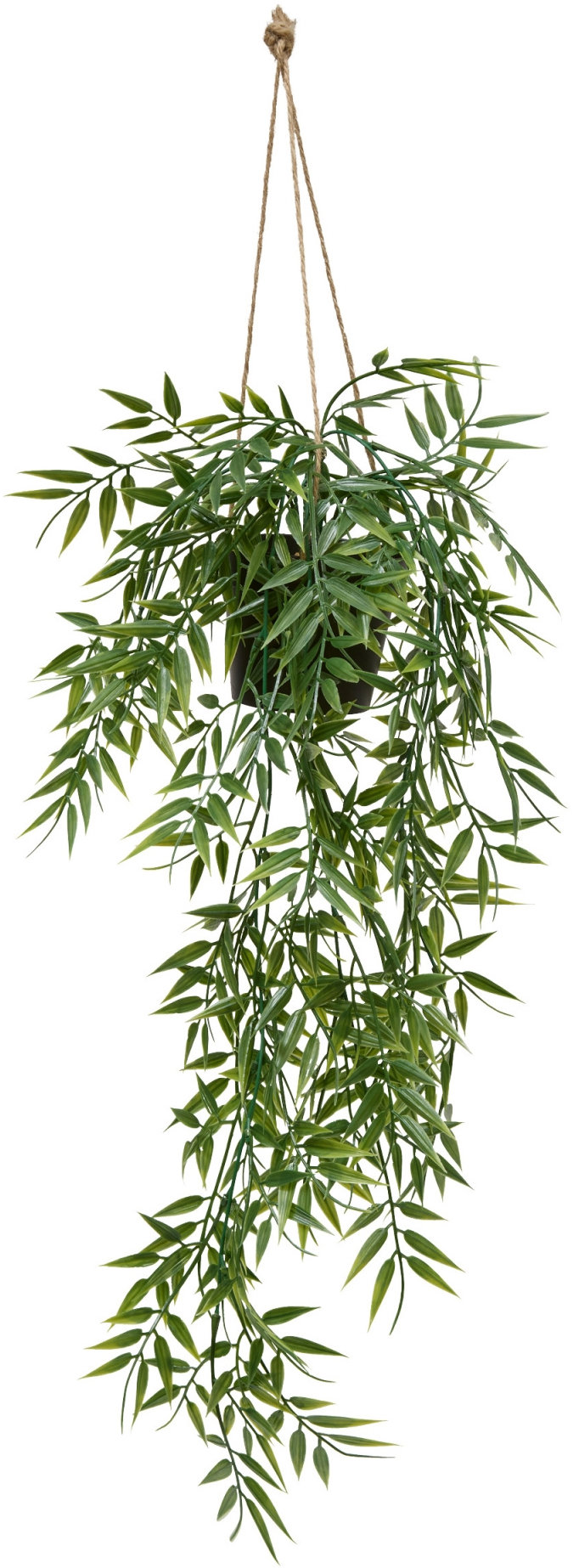 Atmosphera Závěsný bambus v květináči Liora, 67 cm