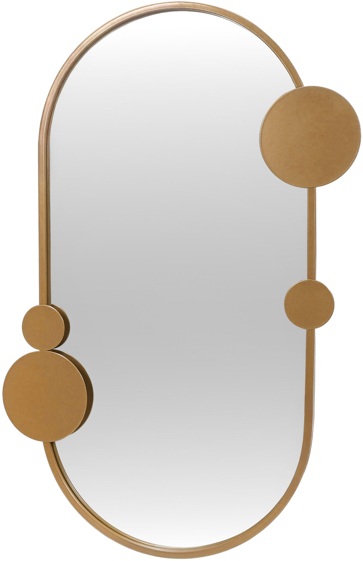 STILOVO Nástenné zrkadlo SAANA s geometrickými ozdobami, 76 × 50 cm