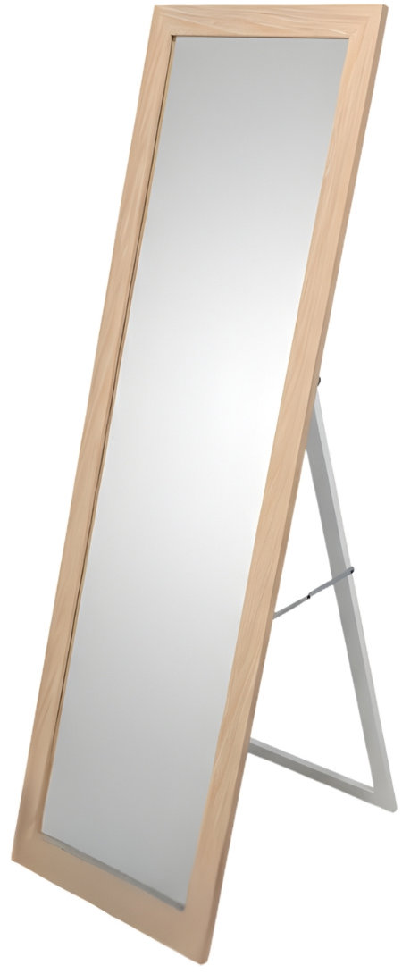 Edaxo Stojacie zrkadlo HAVLYS, hnedé, 127 × 37 cm