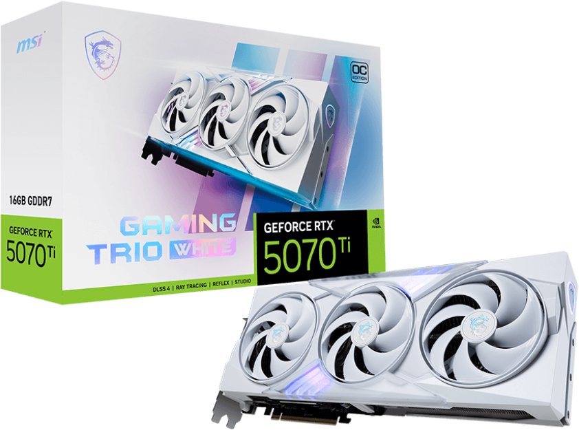 MSI GeForce RTX 5070 Ti 16G GAMING TRIO OC WHITE