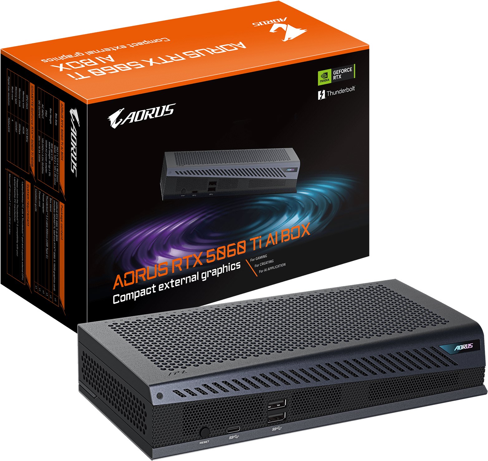 GIGABYTE AORUS RTX 5060 Ti AI BOX