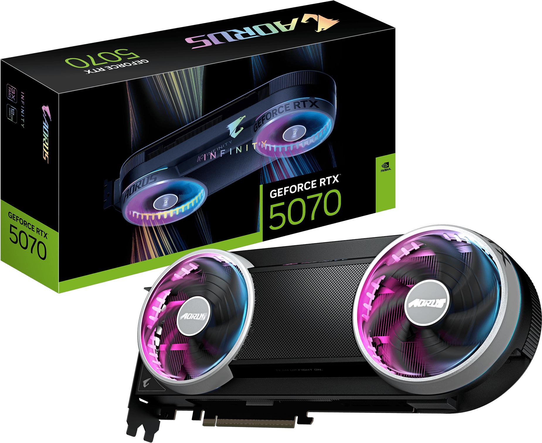 GIGABYTE AORUS GeForce RTX 5070 INFINITY 12G
