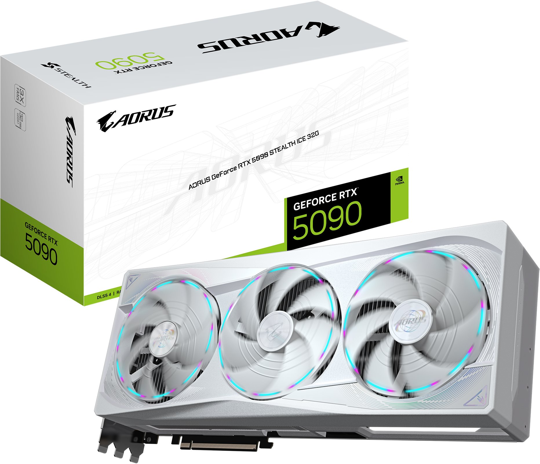 GIGABYTE AORUS GeForce RTX 5090 STEALTH ICE 32G