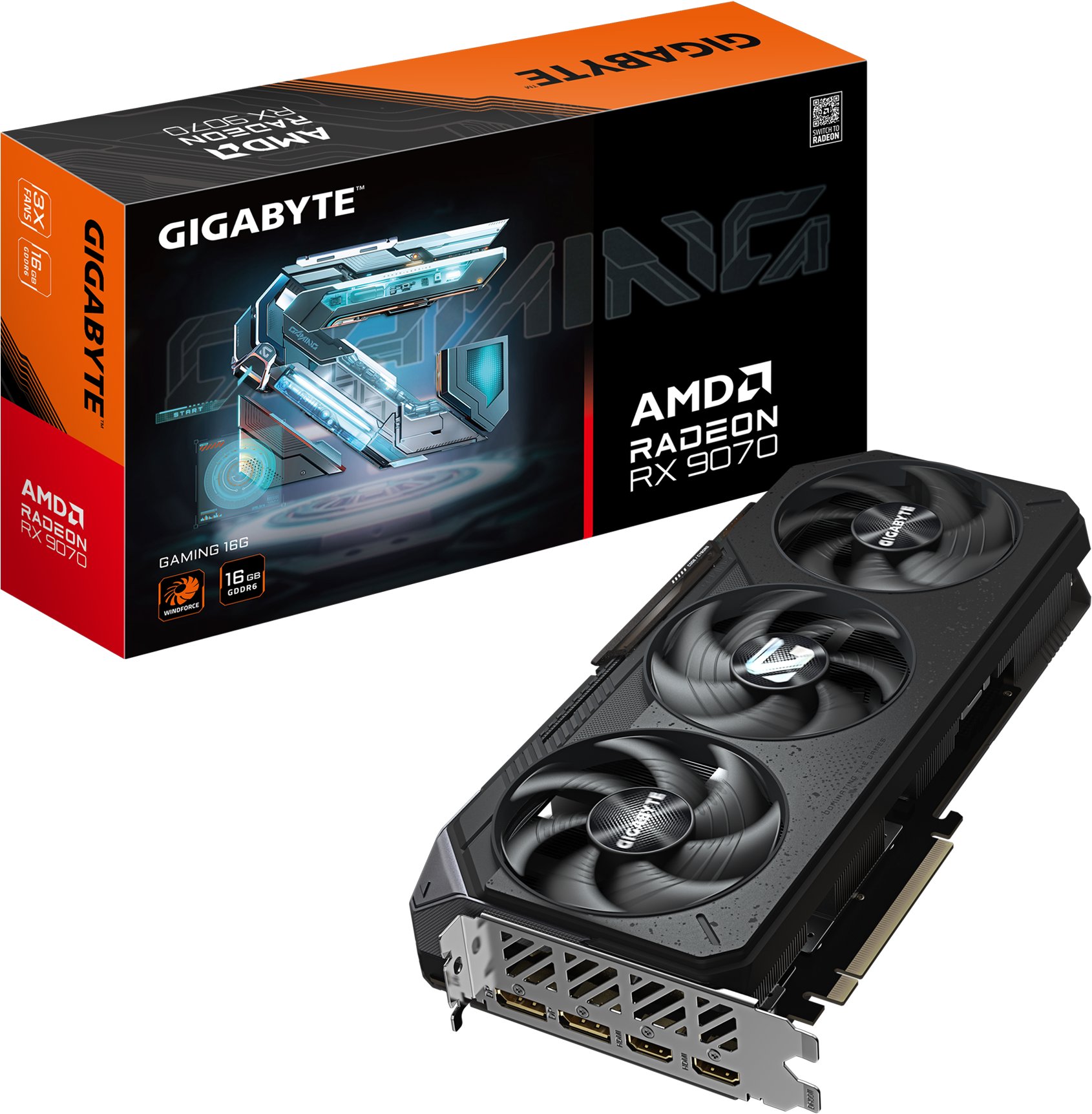 GIGABYTE Radeon RX 9070 GAMING 16G
