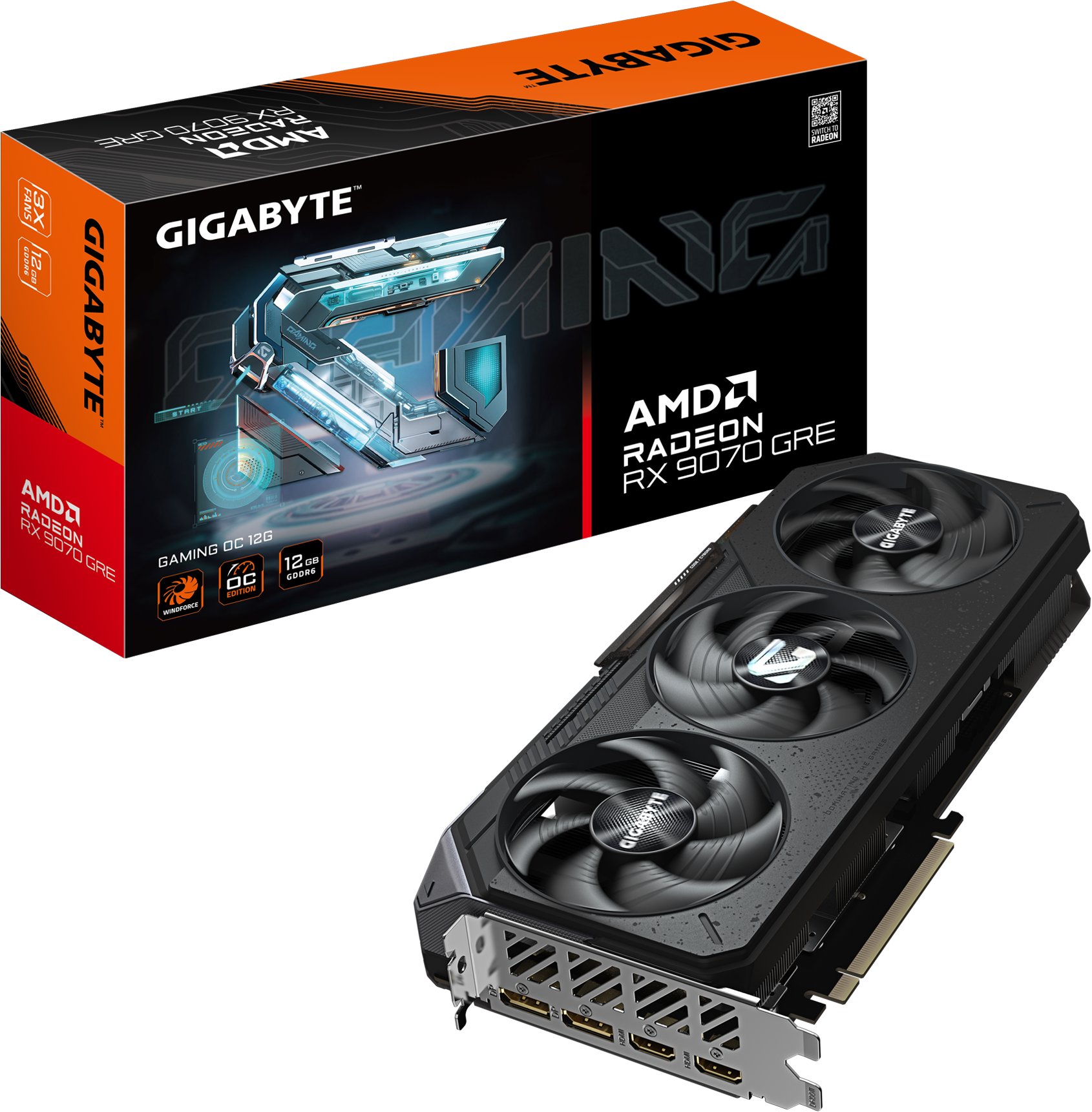 GIGABYTE Radeon RX 9070 GRE GAMING OC 12G