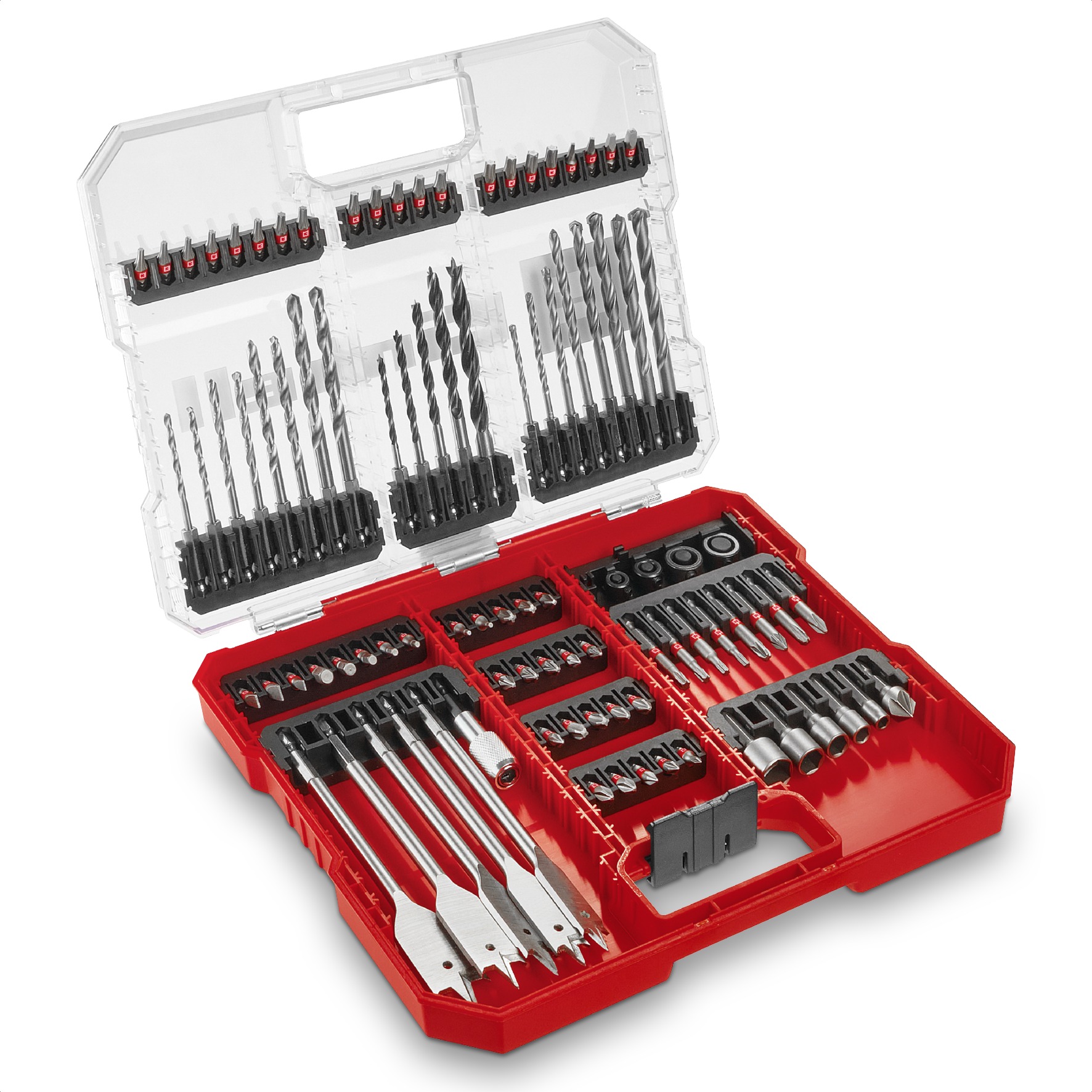 EINHELL XL-CASE Kompletná súprava vrtákov, bitov a nástrčných kľúčov, 95 ks, 49108788