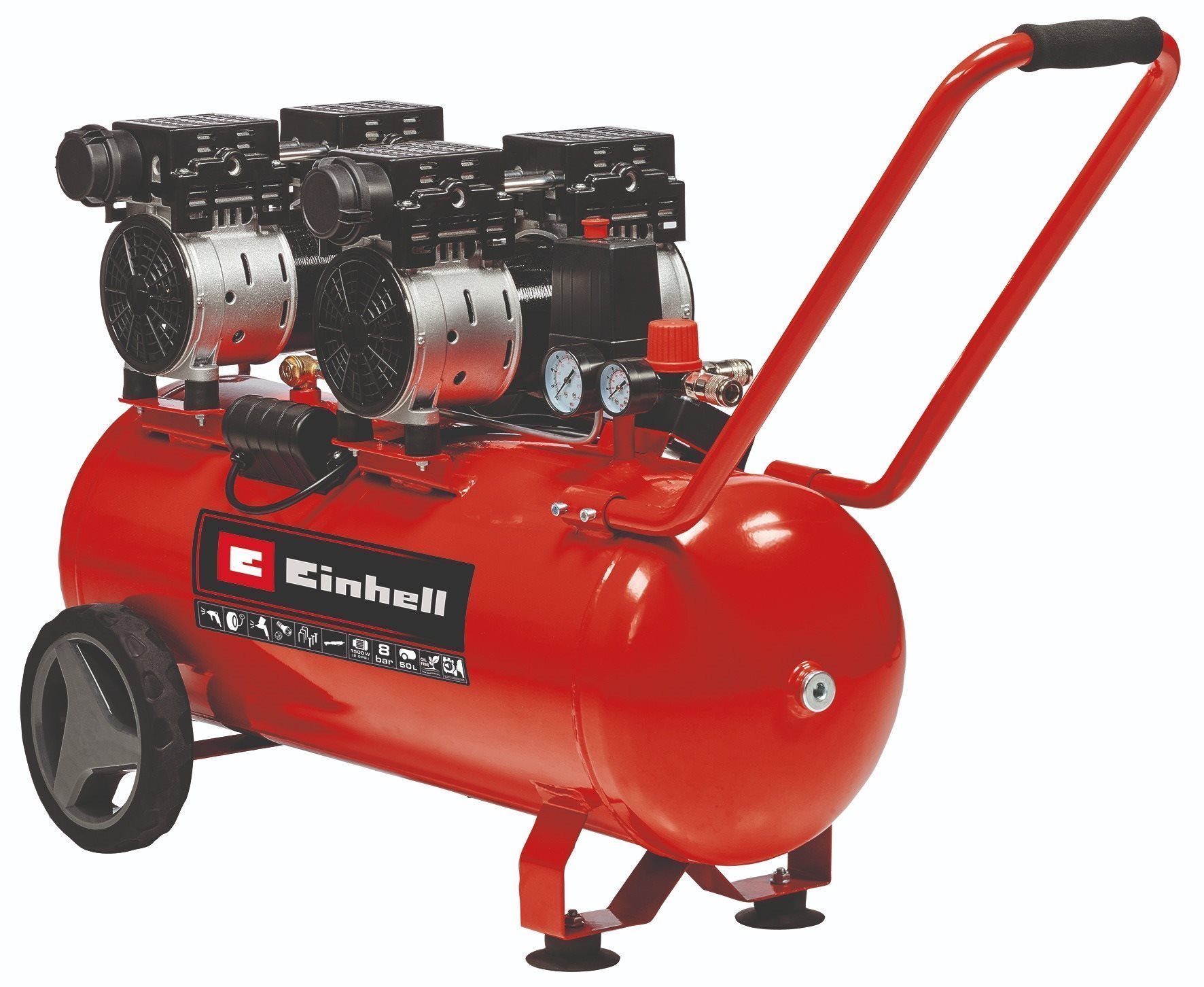 EINHELL Kompresor so vzdušníkom 50 l, bezolejový tichý TE-AC 50, 4020620