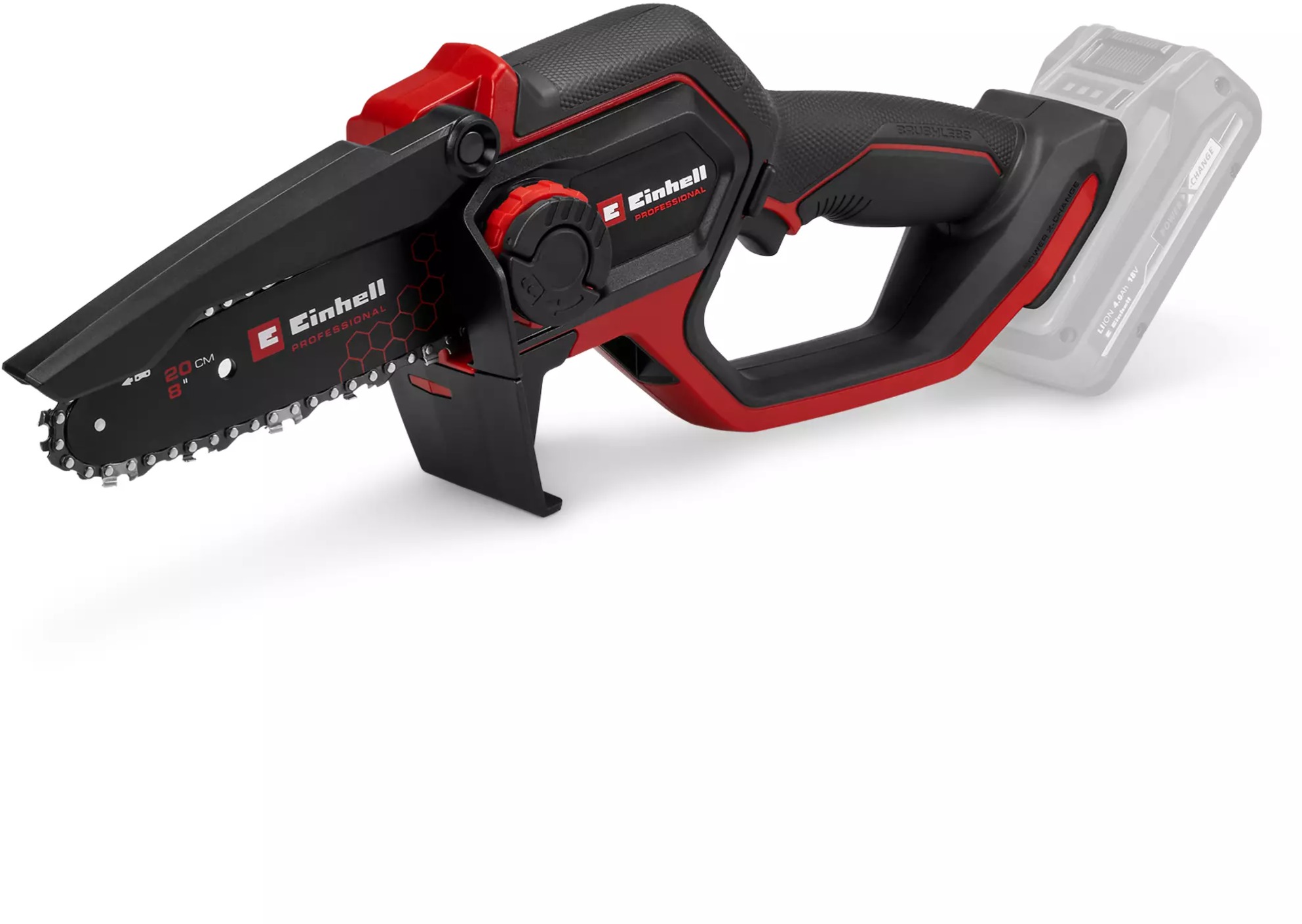 EINHELL Professional aku prerezávacia reťazová pílka GP-PS 18/20 Li Brushless Solo, 4600080 (bez AKU