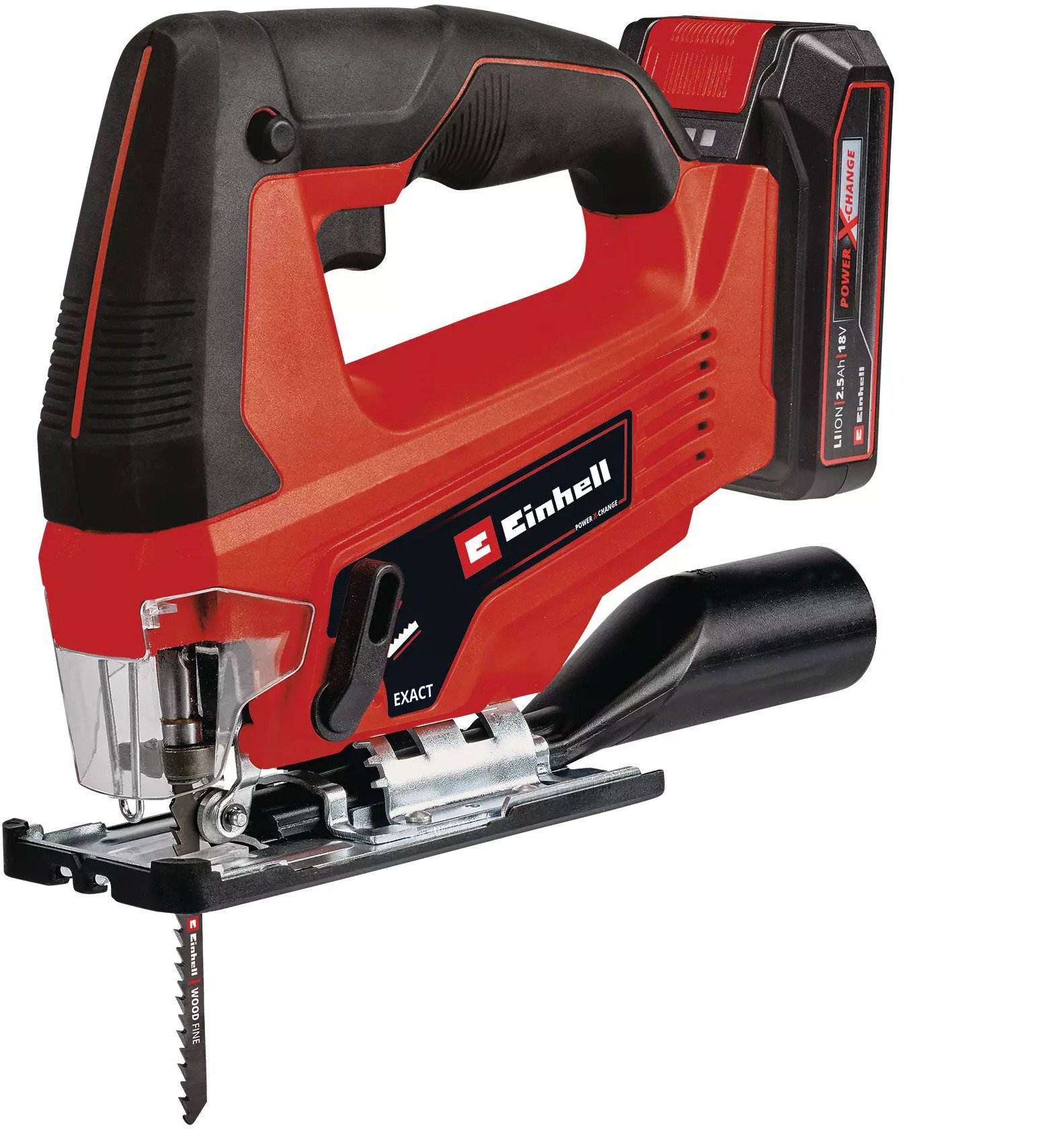 EINHELL Priamočiara píla AKU TC-JS 18 / 70 Li, 4321280 (1x 2,5 Ah)
