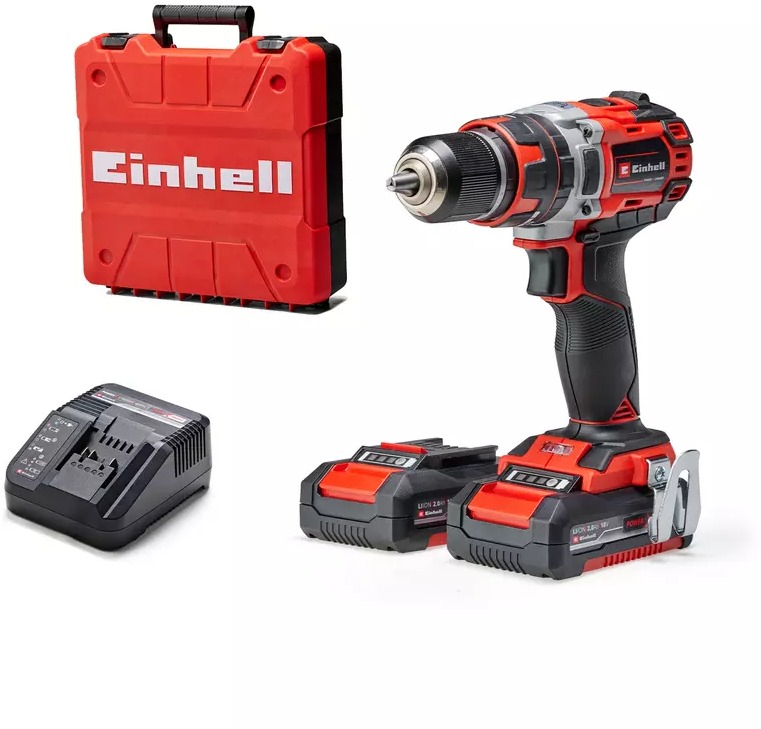 EINHELL Professional Vŕtací skrutkovač AKU TP-CD 18/50 Li-i BL, 4513940 (2×2 Ah)