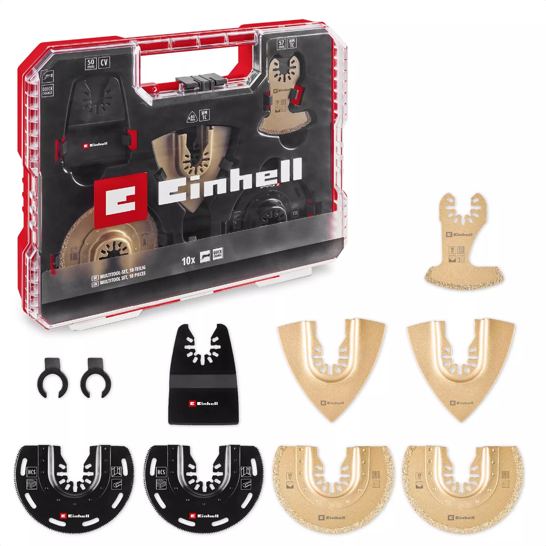 EINHELL XLPlus-Case 10 ks súprava príslušenstva pre multifunkčné náradie, 49708110