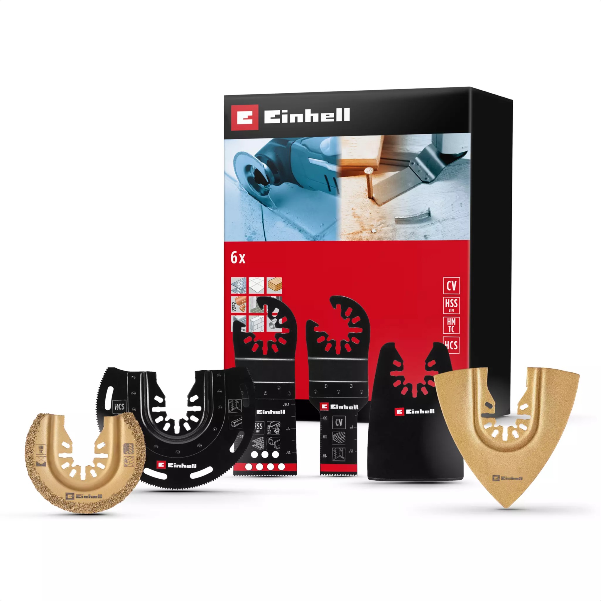 EINHELL 6 ks, zmiešaná sada príslušenstva pre multifunkčné náradie, 49708106