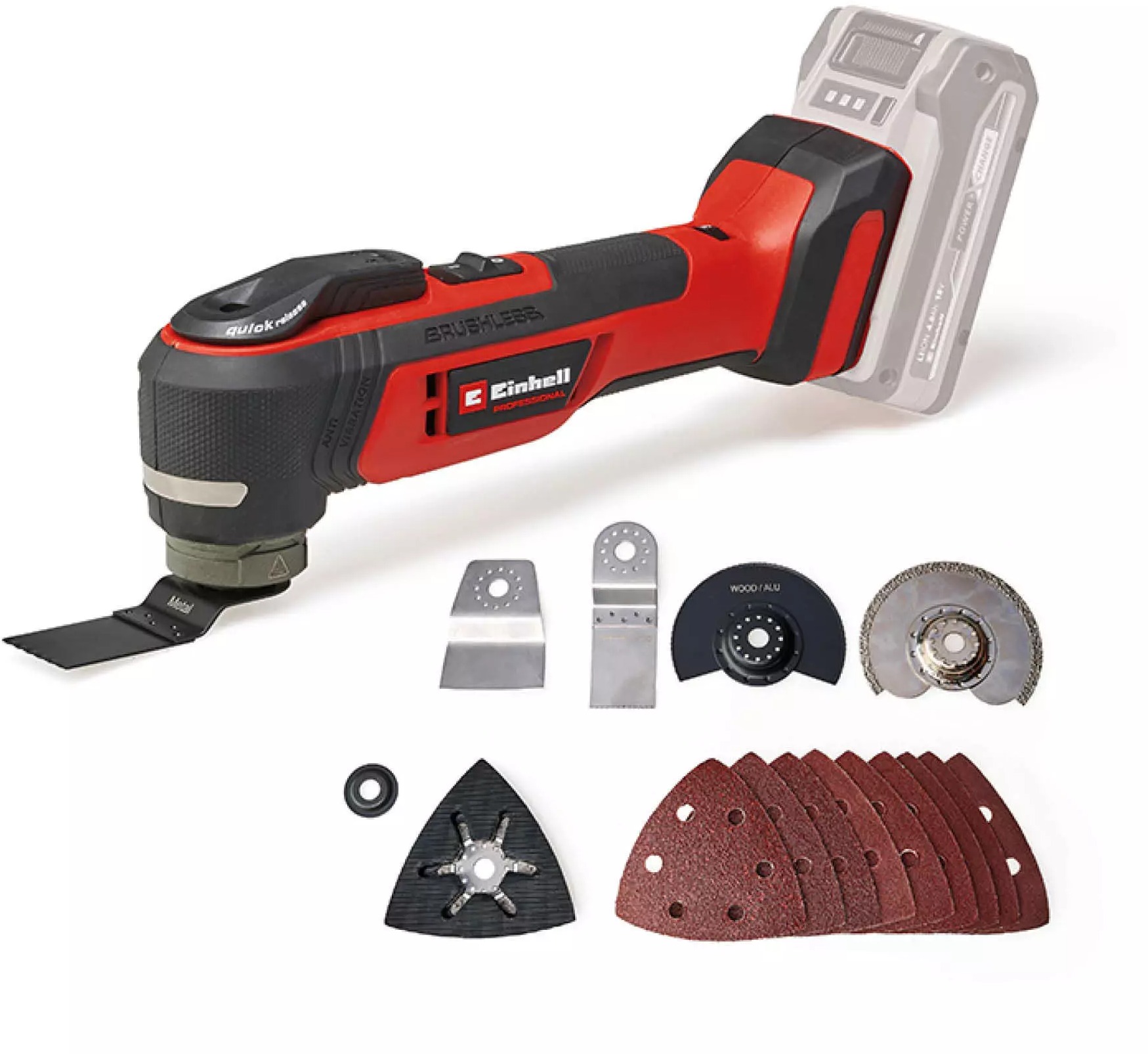 EINHELL Professional Multifunkčné náradie AKU TP-MG 18 Li Brushless Solo, 4465190 (bez AKU)