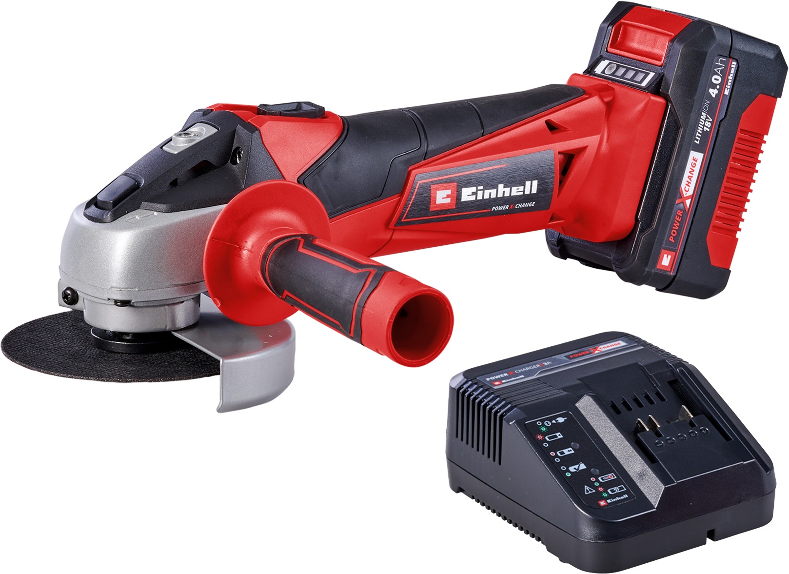 EINHELL Uhlová brúska AKU TC-AG 18/115 Li (1 × 4,0 Ah), 4431133